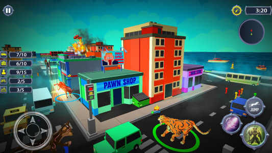 اسکرین شات بازی Tiger Rampage: 3D Tiger Games 7