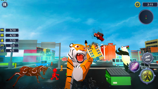 اسکرین شات 2 بازی Tiger Rampage: 3D Tiger Games