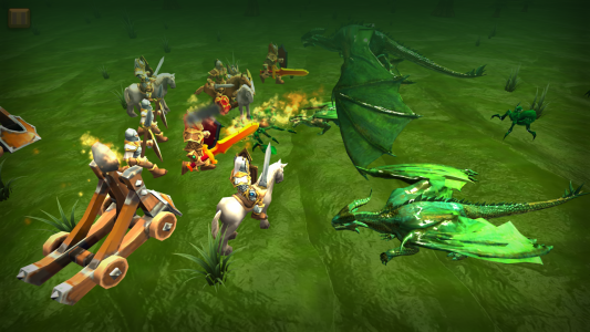 اسکرین شات 2 بازی Battle Sim: Knights vs Dragons