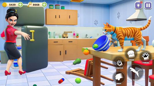 اسکرین شات بازی Cat Simulator: Scary Mom Games 5