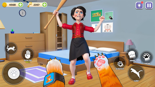 اسکرین شات 6 بازی Cat Simulator: Scary Mom Games