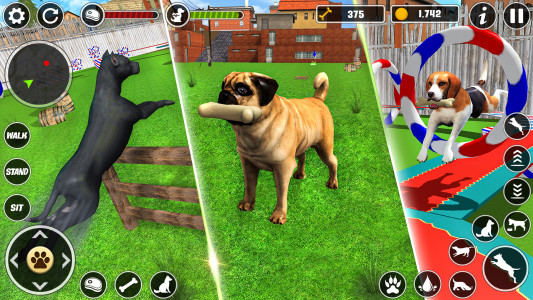 اسکرین شات بازی Dog Simulator Puppy Pet Game 1