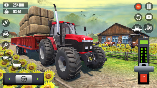 اسکرین شات بازی Super Tractor Farming Games 1
