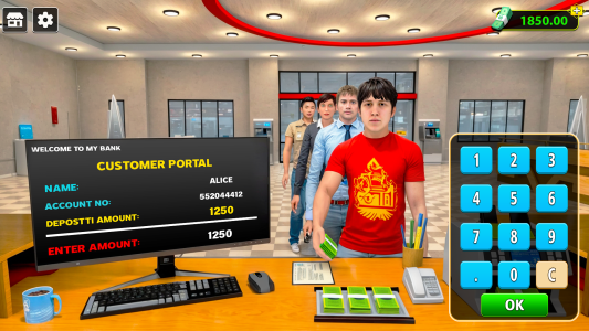 اسکرین شات 2 بازی Idle Bank Simulator Money Game