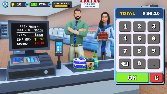 اسکرین شات بازی Bakery Supermart Simulator 4