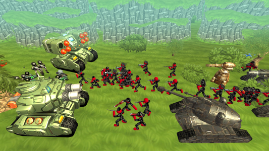 اسکرین شات بازی Stickman Tank Battle Simulator 3