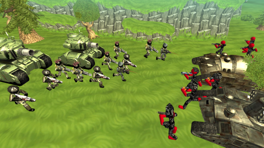 اسکرین شات 4 بازی Stickman Tank Battle Simulator