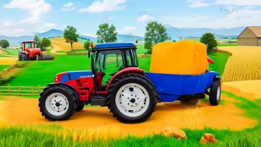 اسکرین شات بازی Farmer Tractor Farming Game 3D 1