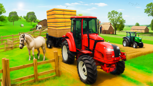 اسکرین شات بازی Farmer Tractor Farming Game 3D 3