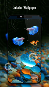اسکرین شات برنامه Fish On Screen 3D Wallpaper 3