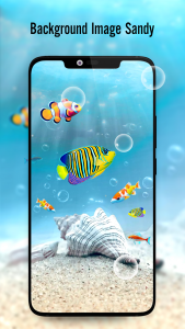 اسکرین شات برنامه Fish On Screen 3D Wallpaper 5