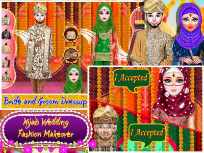 اسکرین شات برنامه Hijab Girl Wedding & Dressup 3
