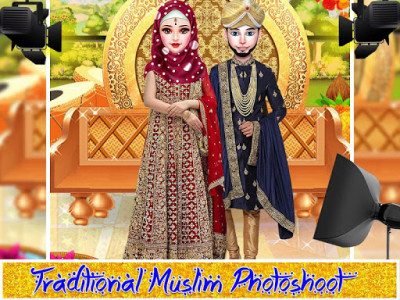اسکرین شات برنامه Kashmiri-Indian Hijab Girl Wedding & Dressup Salon 8