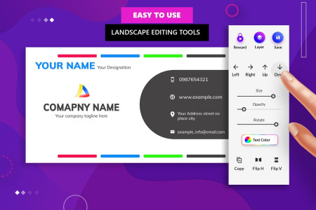 اسکرین شات 2 برنامه Digital Business Card Maker