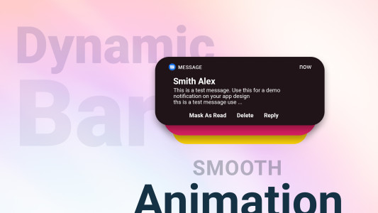 اسکرین شات 8 برنامه Dynamic Bar - Dynamic Notch