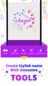 اسکرین شات 3 برنامه BHM Name Art Photo Editor