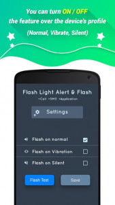 اسکرین شات برنامه Flashlight Alert on Call / SMS 6