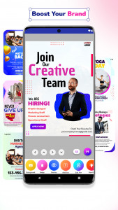 اسکرین شات 3 برنامه Poster Maker - Design Banner