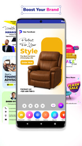 اسکرین شات 3 برنامه Poster Maker - Design Banner