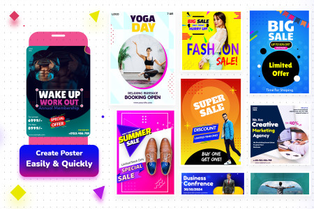 اسکرین شات 5 برنامه Poster Maker - Design Banner