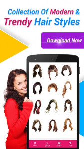اسکرین شات برنامه Women Hair Style Photo Editor 6