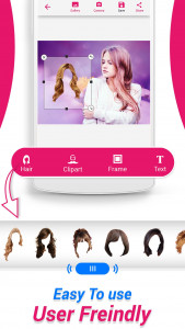 اسکرین شات برنامه Women Hair Style Photo Editor 4