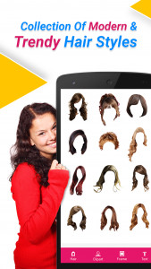 اسکرین شات برنامه Women Hair Style Photo Editor 3