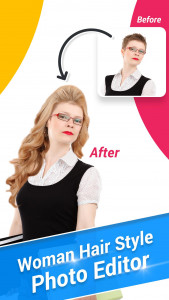 اسکرین شات برنامه Women Hair Style Photo Editor 6