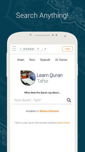 اسکرین شات برنامه Learn Quran Tafsir: Read Tafsir & Quran Search 1