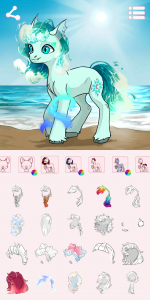 اسکرین شات برنامه Avatar Maker: Fantasy Pony 2