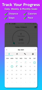 اسکرین شات برنامه Walkster - Step Tracker, Walking App & Pedometer 4