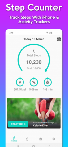 اسکرین شات برنامه Walkster - Step Tracker, Walking App & Pedometer 3