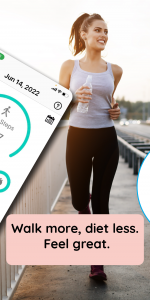 اسکرین شات برنامه Walkster: Walking Weight Loss 2