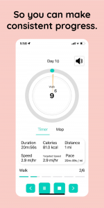 اسکرین شات برنامه Walkster: Walking Weight Loss 5