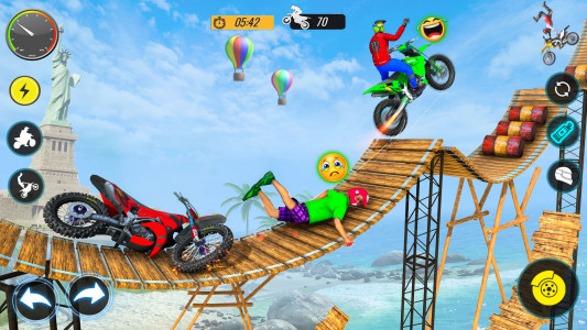 اسکرین شات بازی Bike Stunts Race Bike Games 3D 6