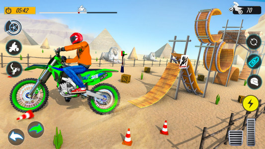 اسکرین شات بازی Bike Stunts Race Bike Games 3D 4