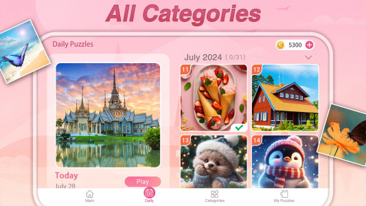 اسکرین شات 6 بازی Daily Jigsaw Puzzles