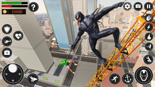 اسکرین شات بازی Black Spider Rope Hero Man 3