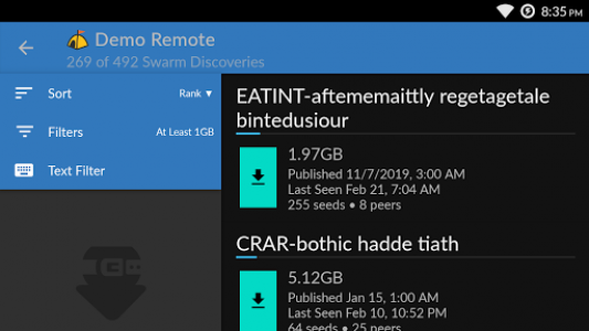 اسکرین شات برنامه BiglyBT, Torrent Downloader & Remote Control 7