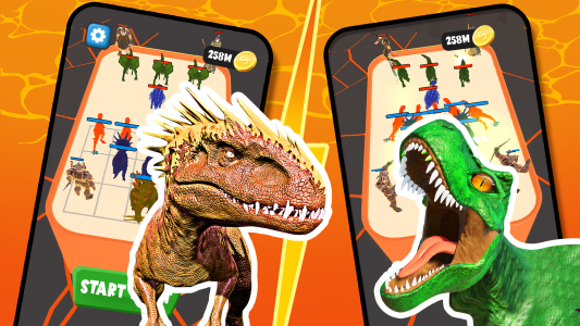 اسکرین شات 1 بازی Merge Dinosaur - Fuse & Fight