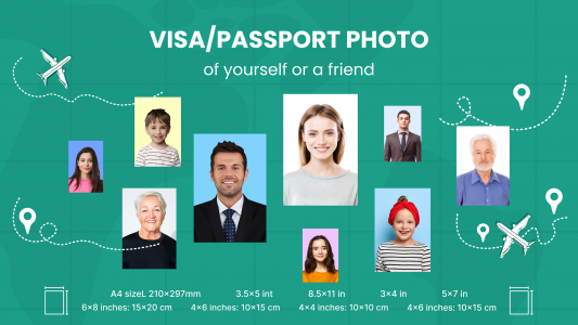 اسکرین شات برنامه Passport/VISA Photo Creator 1