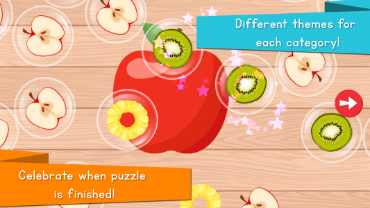 اسکرین شات بازی Food Puzzle for Kids 2