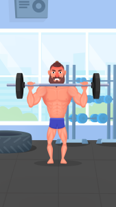 اسکرین شات 2 بازی Tough Muscle Man – Gym Workout