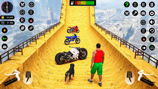 اسکرین شات برنامه Bike Stunt Games Bike games 3D 3