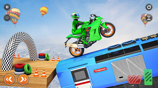 اسکرین شات 1 برنامه Bike Stunt Racing Game offline