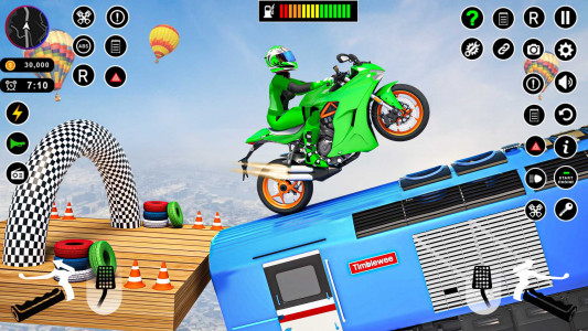 اسکرین شات برنامه Bike Stunt Games Bike games 3D 1