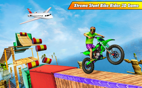 اسکرین شات برنامه Bike Stunt Racing Games 3D 1