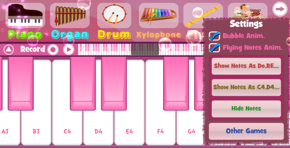 اسکرین شات بازی Pink Piano 4