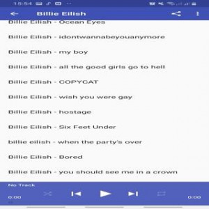 اسکرین شات برنامه Billie Eilish 3