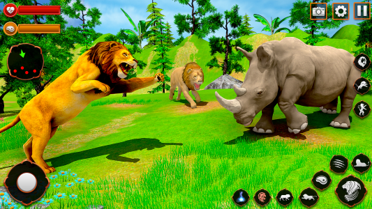 اسکرین شات بازی Animal Games Lion Simulator 5